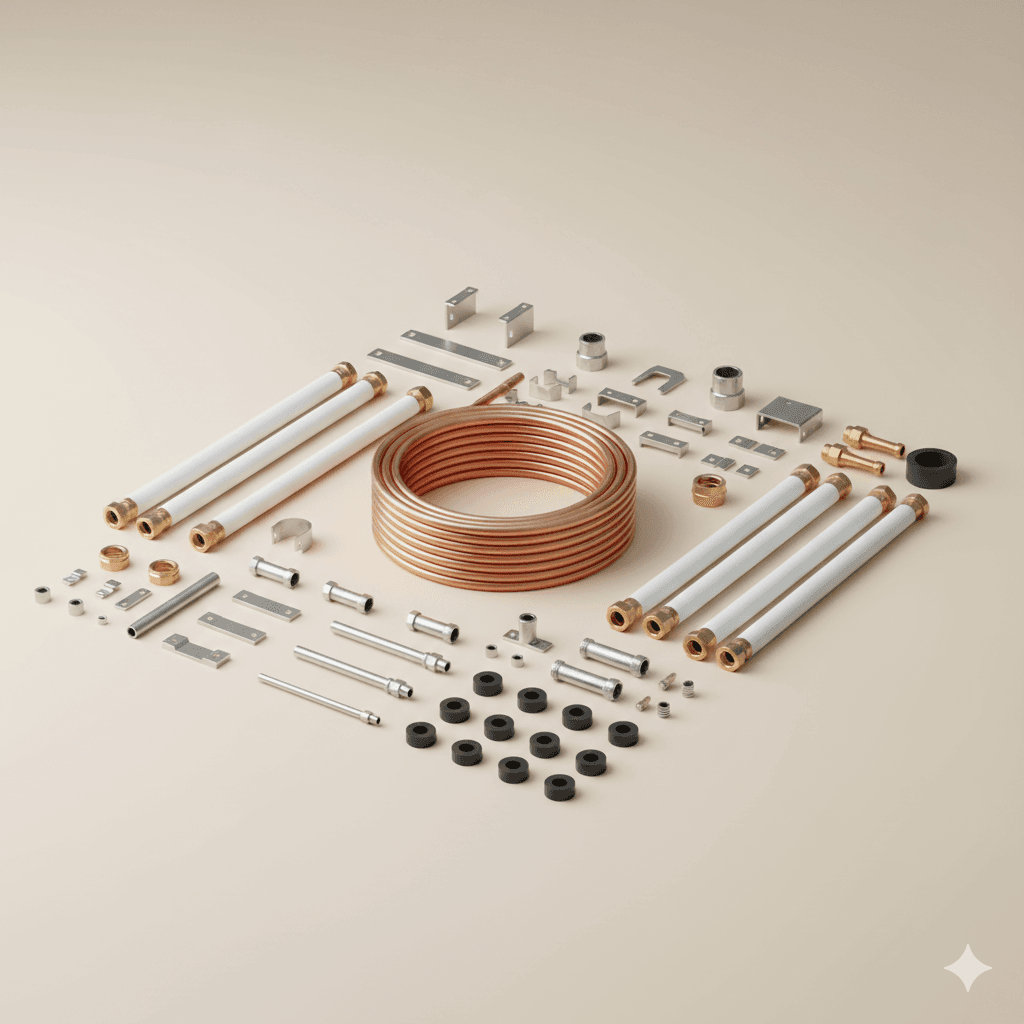 Conduites et accessoires - Climatisation Maroc, installation professionnelle Casablanca, vente climatisation